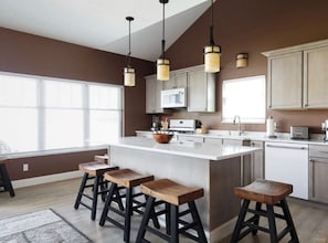 Modern kitchen with high end appliances 