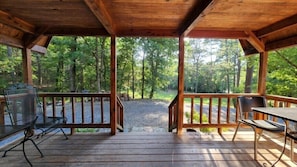 Beautifully peaceful front porch 