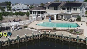 Backyard from the lagoon