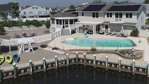 Backyard from the lagoon