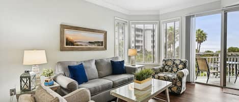 Living Room with Ocean Views at 1204 Sea Crest