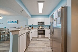 A chefs dream kitchen, fully stocked and loaded.