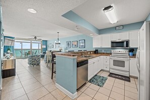 The family chef will love this updated kitchen complete with a huge workspace.