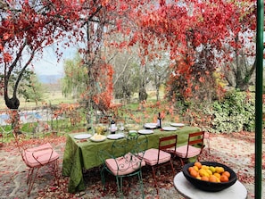 Casa 1. Terraza en Otoño.