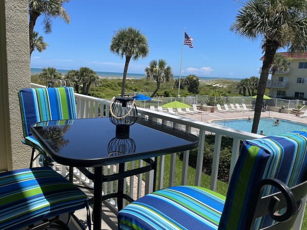 View from the balcony
