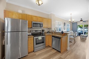 Fully stocked kitchen