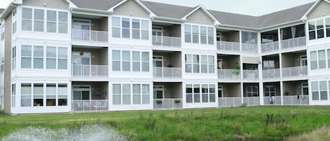 Shore Fun condo is the 3rd set of sunroom windows on 1st floor