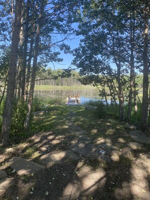 Enjoy the tranquility of sitting out on the dock (NOT a swimming pond yet)