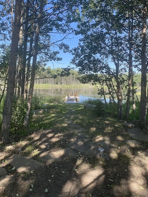 Enjoy the tranquility of sitting out on the dock (NOT a swimming pond yet)