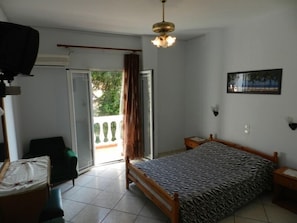 second bedroom with private balcony