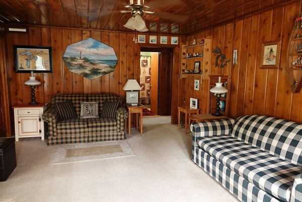 Living room with sofa bed