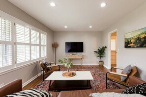 The living room.