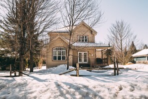 The front of the house.