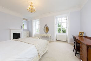 Spacious bedrooms at Plas Cilybebyll Manor