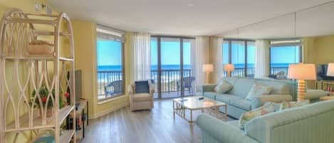 Sit down and enjoy the oceanfront view from Emerald Cove I 2B.