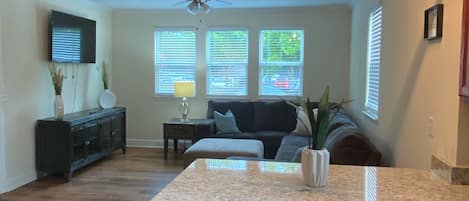 open concept family room and kitchen 