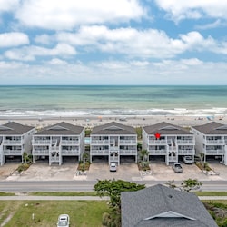 Streetside view of condos