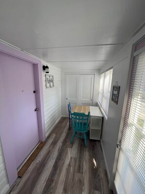 Enclosed front porch with A/C