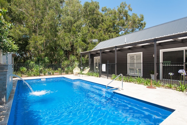 Clear and clean pool for your own private use.