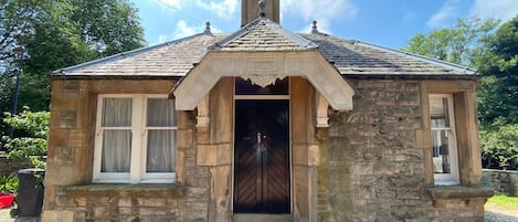 Front door of the Kitchen Garden Cottage