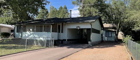 Two driveways with enough room for trucks and trailers if you're bringing toys.