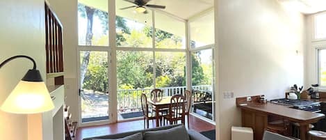 LIVING ROOM-DINING ROOM-KITCHEN: Lower floor, open floor plan, flowing space!