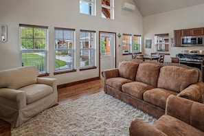 Windows for natural light in the living room