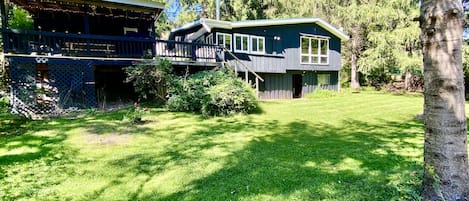 view of house from backyard