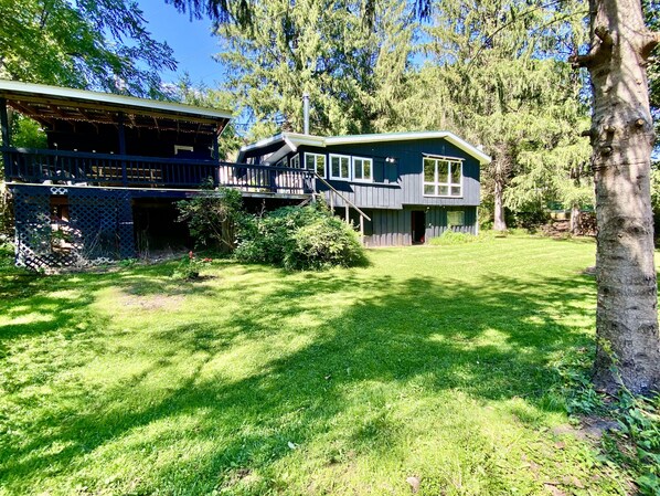 view of house from backyard