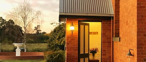 front door to cottage