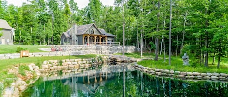 Timber Cottage and Pond
