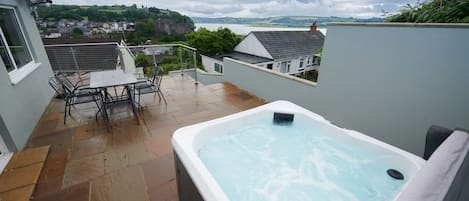 relax in the hot tub