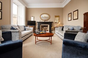 The Linen House - the drawing room stying offers the right mix of comfort and grand features