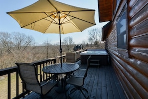 Patio Table and Deck in Back