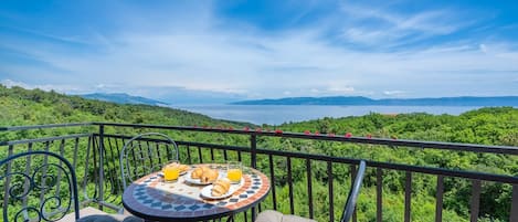 Private balcony, sea view