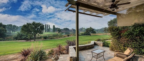 Back Lower Patio, looking over the 5th fairway