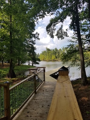 New walkways and decking to pier.