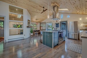 Kitchen and dining area