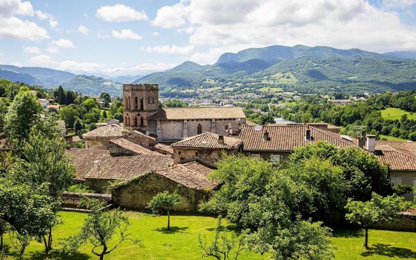 Vista para o campo desde o alojamento