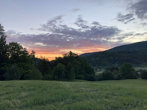 Sunset view from the cabin!