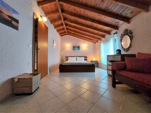 Snuggle into the coziness of the double bed