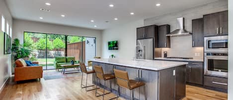 Open Concept Kitchen/ Living Room