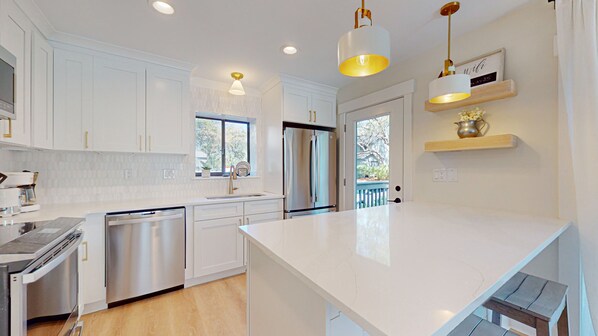 Newly Renovated Kitchen with Custom Cabinetry