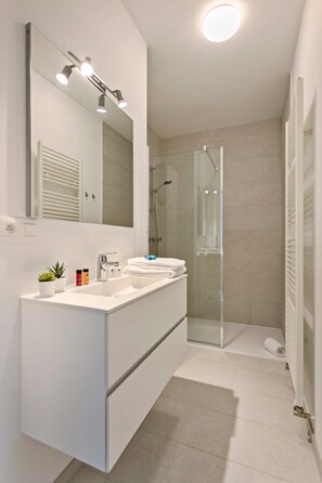 Bathroom with walk-in shower