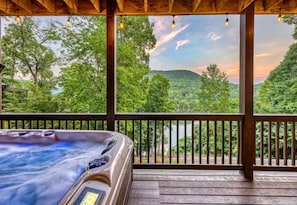 Soak in the Hot Tub and Watch the Sunset Over the Hills