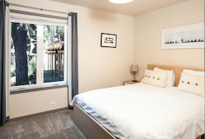 Kings bedroom with closet space.