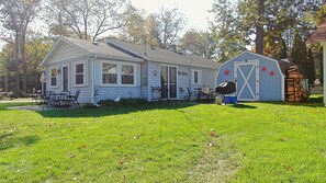 Cabin 1 is comfortable and has lots of outdoor space.