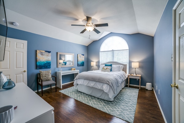 Beautiful Master Bedroom, tastefully decorated. 