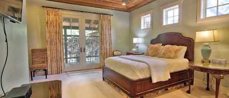 Beautifully decorated room with prime access to the winery
