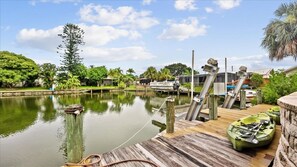 Your own beautiful dock- Go kayaking or boating anytime.